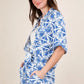 VERY J Tropical Printed Shirt Top and Shorts Set Shorts Sets