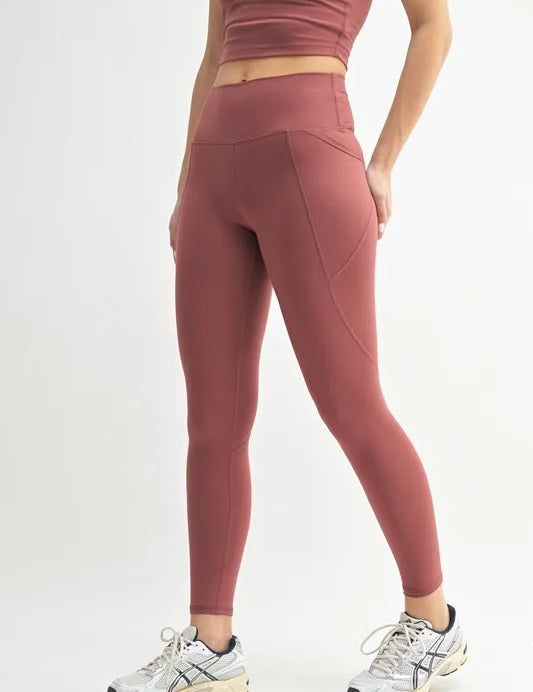 MONO B Venice Cloud Light Sculpt High-Waisted Leggings | Daverri Fashions