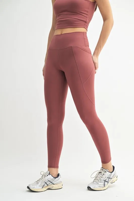 MONO B Venice Cloud Light Sculpt High-Waisted Leggings | Daverri Fashions
