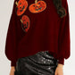 Halloween Pumpkin Round Neck Sweatshirt - DAVERRI FASHIONS