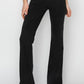 RISEN Full Size High Rise Side Slit Cargo Bootcut Jeans Black Jeans
