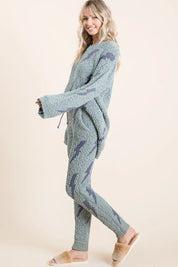 BiBi Cozy Soft Hairy Popcorn Sweater Pants | Pants Daverri Fashions