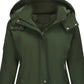 Daverri Fashions olive green hooded parka with quilted lining