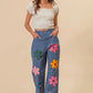 BiBi Flower Print Straight Legs Pants - DAVERRI FASHIONS