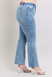 Judy Blue Plus Size High Waist Dad Jeans | Jeans Daverri Fashions