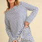 Aemi+Co Drawstring Contrast Striped Shorts