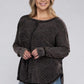 Plus Long Sleeve Cotton Waffle Knit Top Shirts & Tops