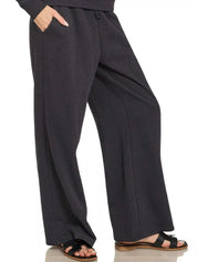 Zenana Fleece Long Sleeve Top and Sweatpants Set | Loungewear Sets Daverri Fashions
