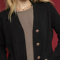 Umgee Button-Down Longline Sweater Cardigan with Front Pockets - DAVERRI FASHIONS