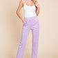 Culture Code Full Size Pin Tuck Detail Slim Pants Lilac Pants