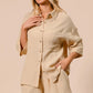 BiBi Crinkle Gauze Shirt and Short Set Outfit Sets