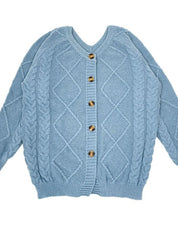 Button-Front Long Sleeve Cardigan | Cardigans Daverri Fashions