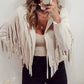 Fringe Open Front Cropped Jacket - DAVERRI FASHIONS