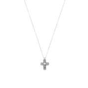 Reversible Cross Charm with Cultured Freshwater Pearl Necklace Necklaces