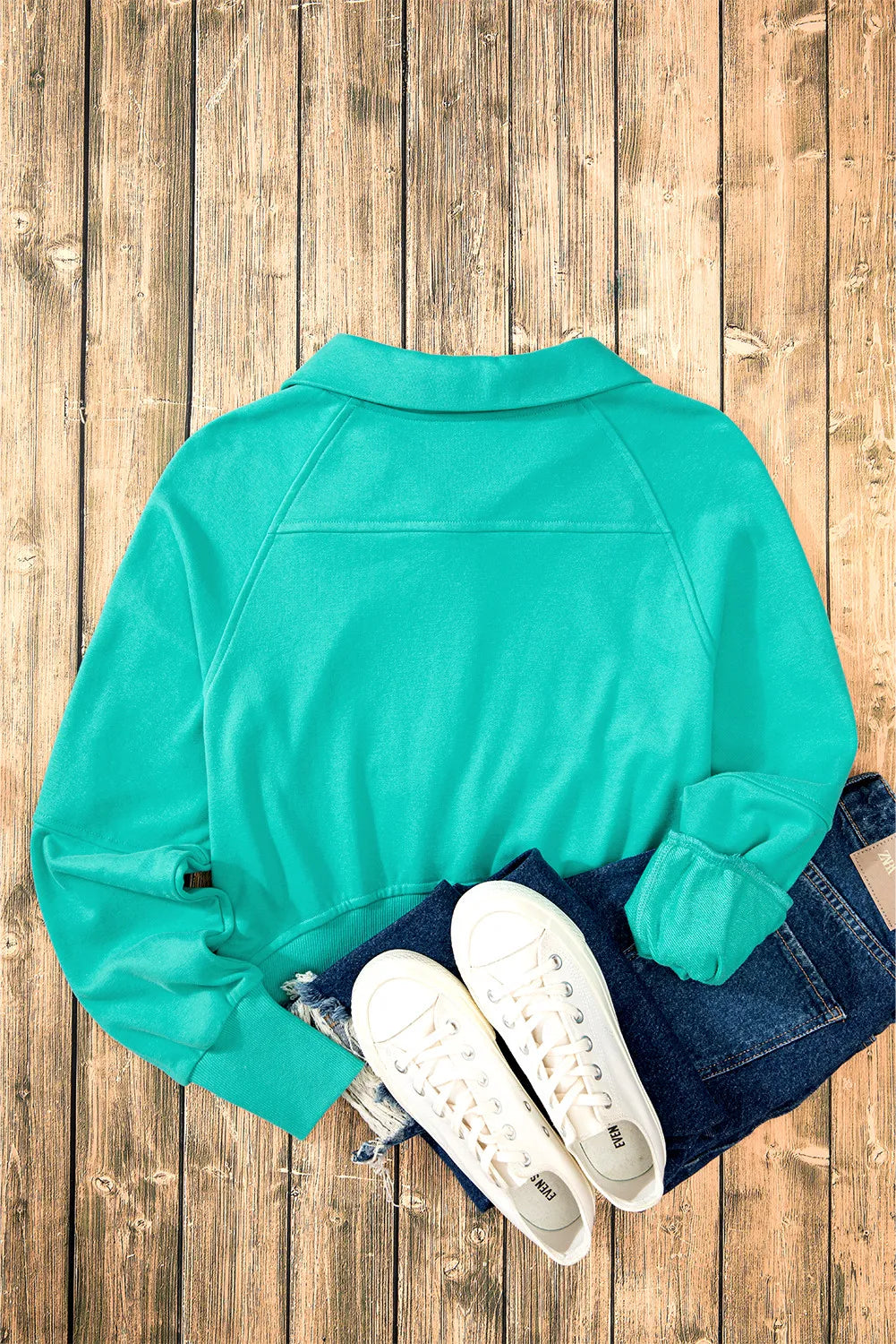 Half Zip Long Sleeve Sweatshirt | Sweatshirts Daverri Fashions