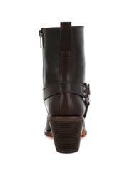 Baccata Elevated Harness Detail Ankle Boots | Daverri Fashions