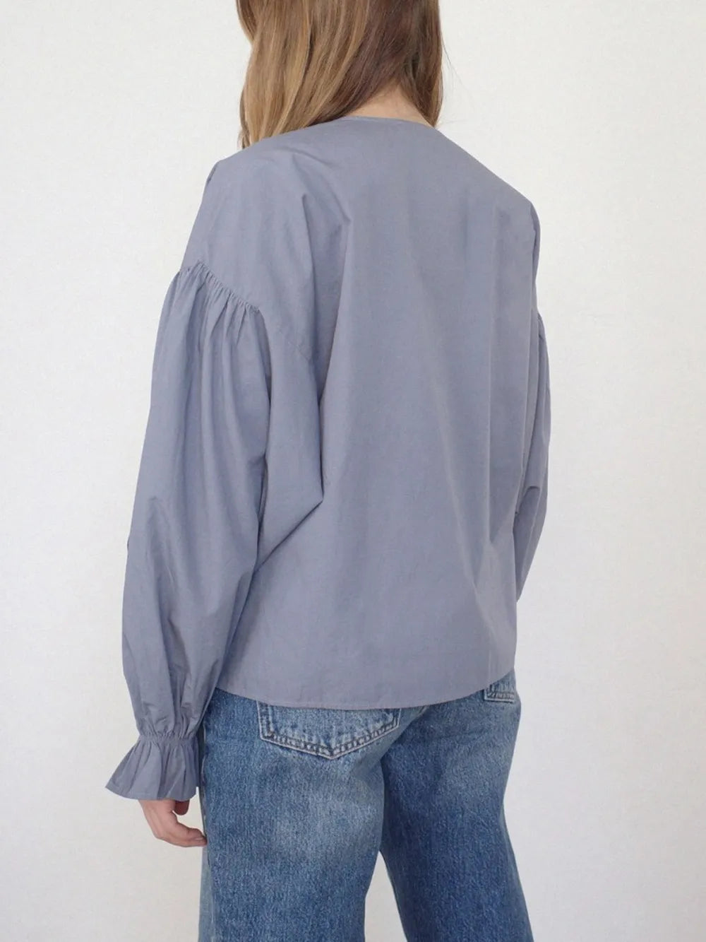 Tied Flounce Sleeve Blouse | Blouses Daverri Fashions