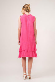 And The Why Washed Fringe Detail Tiered Dress | Daverri Fashions