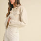 MABLE Embroidered Quilted Cropped Jacket