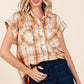 Mittoshop Mineral Wash Plaid Button Down Shirt - DAVERRI FASHIONS