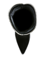 Ashipa Diamante Chain Detail Calf Boots | Boots Daverri Fashions