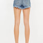 Kancan High Rise Raw Hem Denim Shorts Denim Shorts