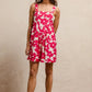 BiBi Floral Prints Tuck Detail Short Overall With Pockets Overalls