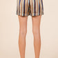 Mittoshop Drawstring Striped Satin Shorts Shorts