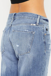Kancan Mid Rise Distressed Straight Jeans | Jeans Daverri Fashions