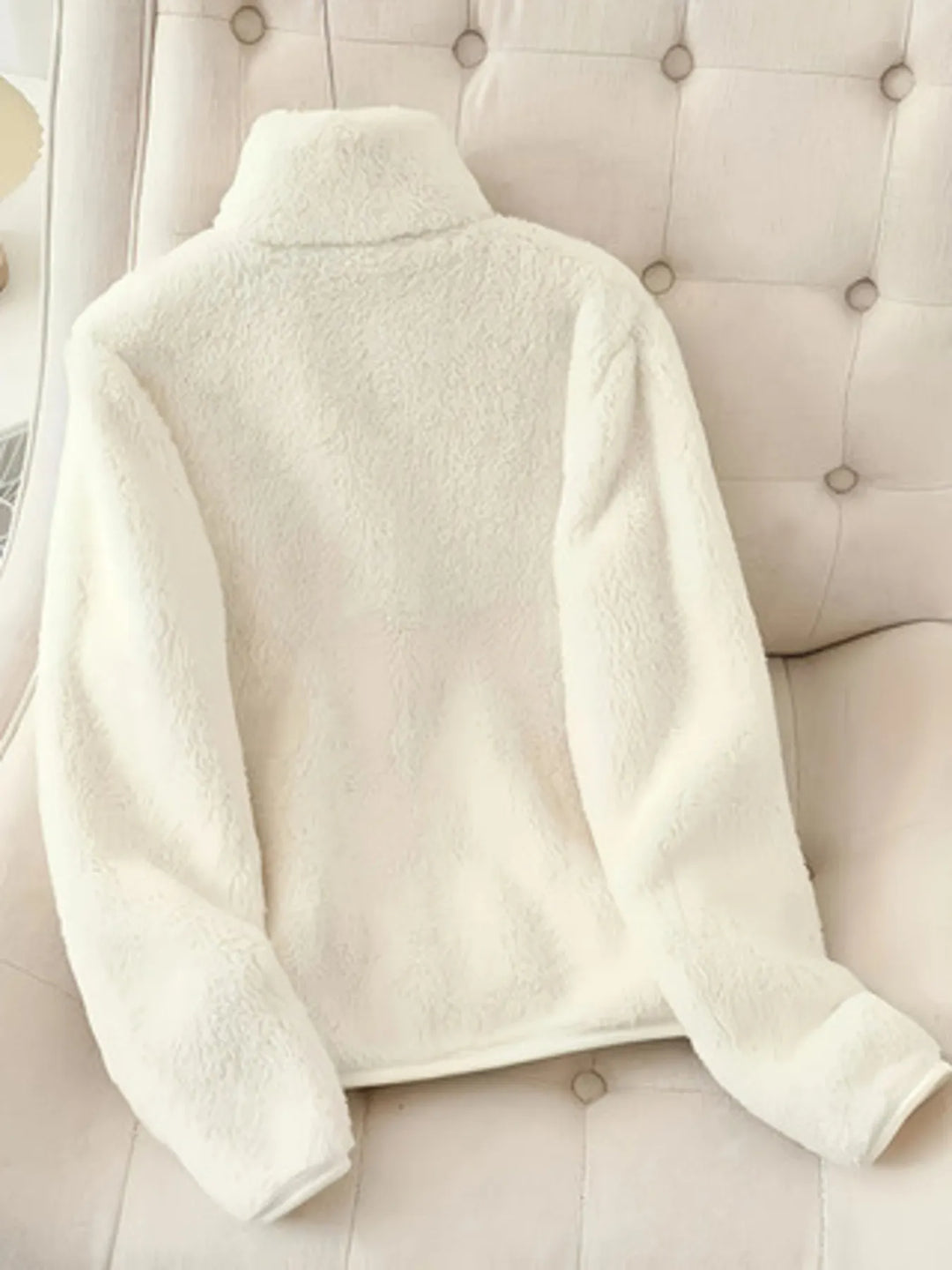 Fleece Long Sleeve Zip-Up Jacket | Jackets Daverri Fashions