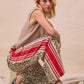BiBi Leopard Print Pants with red stripes and side pockets