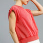 Umgee Round Neck Cap Sleeve Sweatshirt Sweatshirts