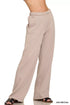 Zenana Fleece Sweatpant with Pockets Ash Mocha - DAVERRI FASHIONS