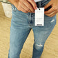 Judy Blue Full Size Mid Rise Destroyed Hem Distressed Jeans - DAVERRI FASHIONS