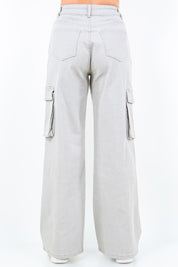 American Bazi Drawstring Wide Leg Cargo Pants | Pants Daverri Fashions