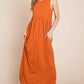 BOMBOM Sleeveless Maxi Dress with Pockets