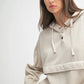 MONO B Drift Burnout Fleece Snap Hoodie