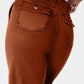 High Waist Jeans with Pockets - DAVERRI FASHIONS