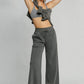 Umgee Full Size Drawstring Wide Leg Pants with Pockets