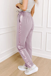 Drawstring Pants with Pockets | Loungewear Pants Daverri Fashions