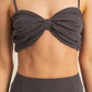 HYFVE Charcoal Ruched Bra Top and Mini Skirt Set Skirt Sets