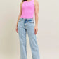 Judy Blue Full Size High Waist Stone Wash Straight Jeans Plus Size - DAVERRI FASHIONS