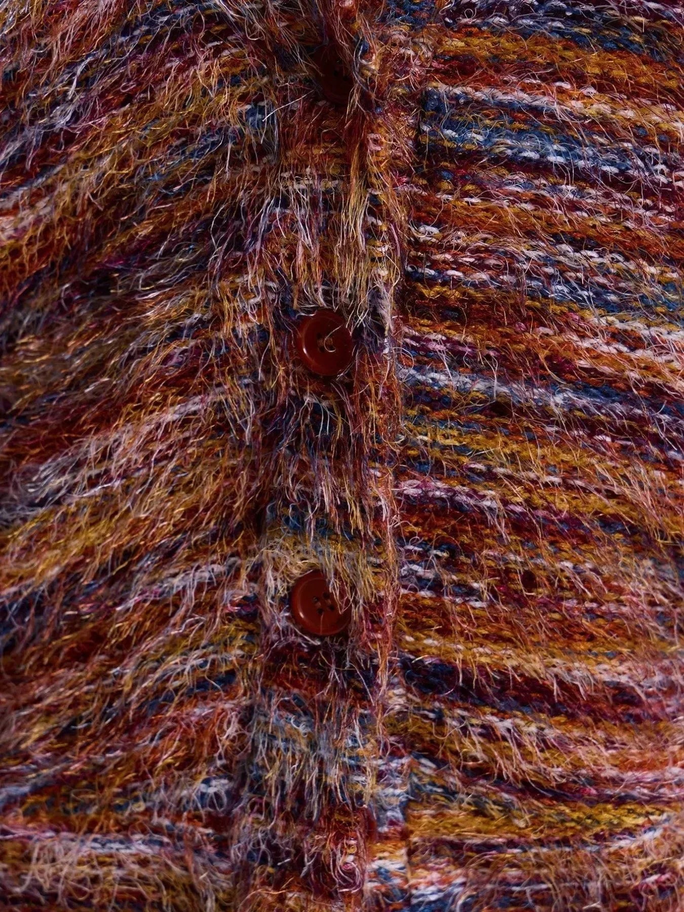 Daverri Fashions Textured Knit Button-Down Cardigan - DAVERRI FASHIONS