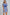 Umgee Peace Applique Striped Short Sleeve Mini Dress Royal Blue S Mini Dresses