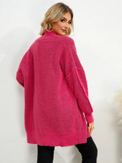 Open Front Dropped Shoulder Cardigan | Cardigans Daverri Fashions