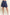 ADORA Elastic Waist Wide Leg Denim Shorts Dark Navy Denim Shorts
