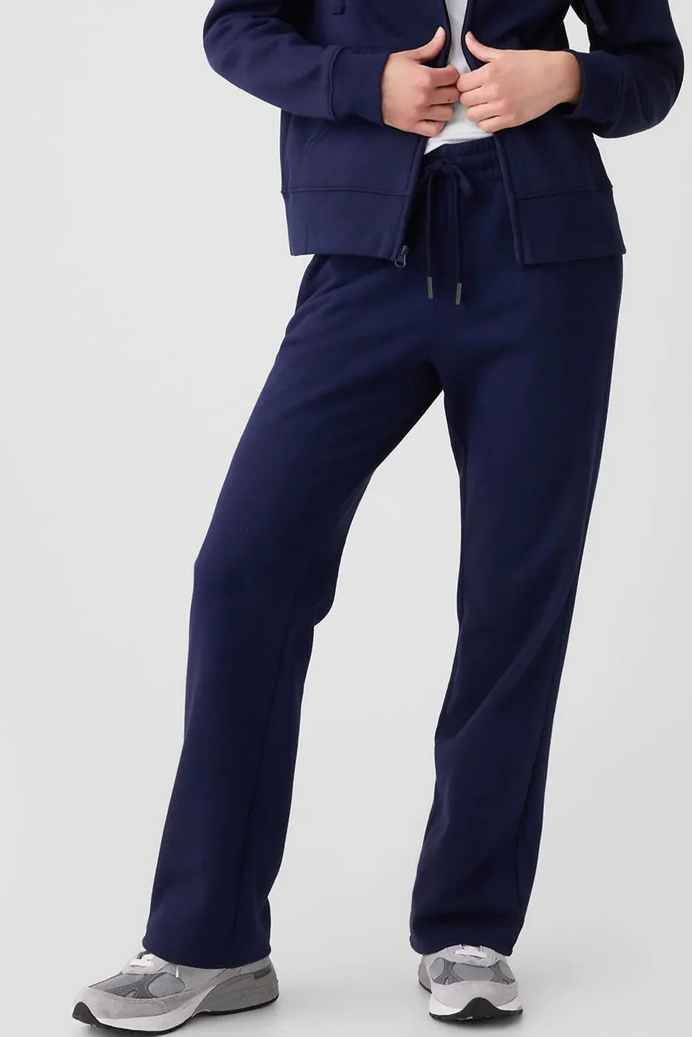 Navy blue Daverri Fashions drawstring sweatpants with pockets