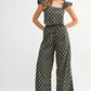 MABLE Floral Print Ruffle Top and Pants Set