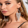 Glam Drop Crystal Waterfall Dangle Earrings - DAVERRI FASHIONS