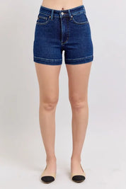 Judy Blue High Waist Tummy Control Denim Shorts | Daverri Fashions
